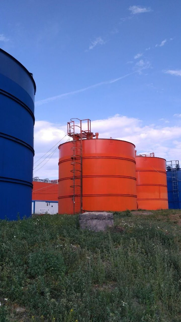 пескоструйная обработка и покраска больших емкостей покраска большой емкости